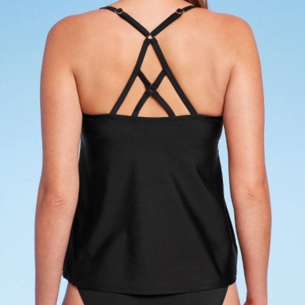 Women's Double X-Back Tankini Top -
Kona Sol™ Black M NWT - Picture 2 of 2